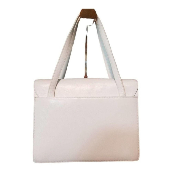 AUTHENTIC BOTTEGA VENETA RARE WHITE HANDBAG - Picture 8 of 14